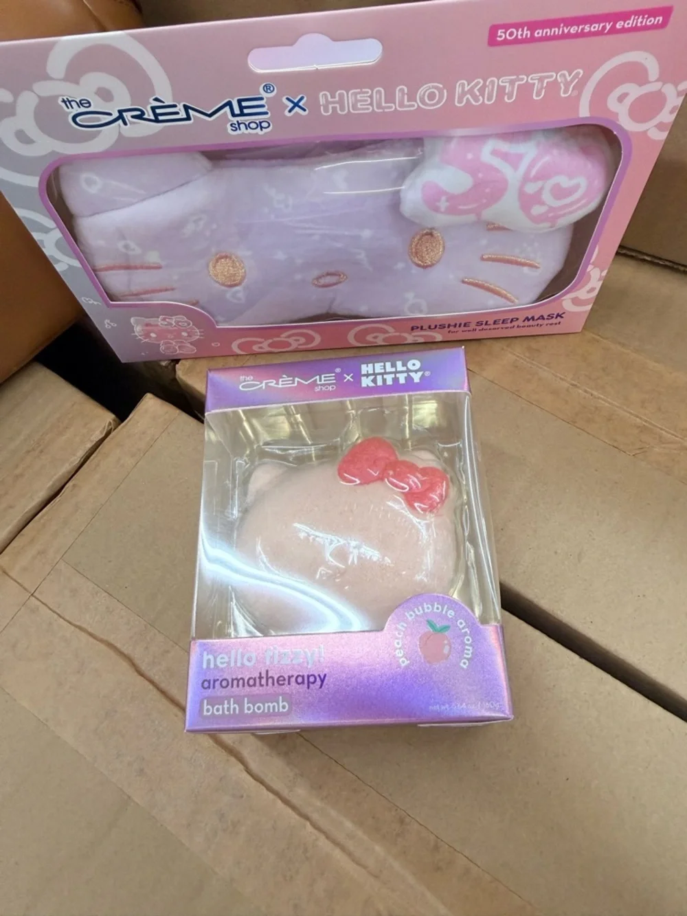 The Crème Shop x Hello Kitty Plushie Sleep Mask - Pink